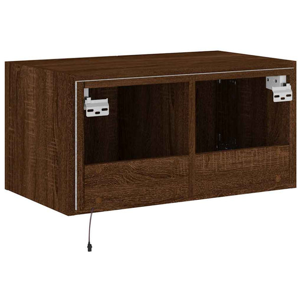 TV-Wandschrank mit LED Eichenoptik