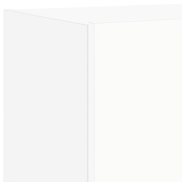 TV-Wandschrank mit LED Weiß 80cm