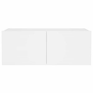 TV-Wandschrank mit LED Weiß 80cm