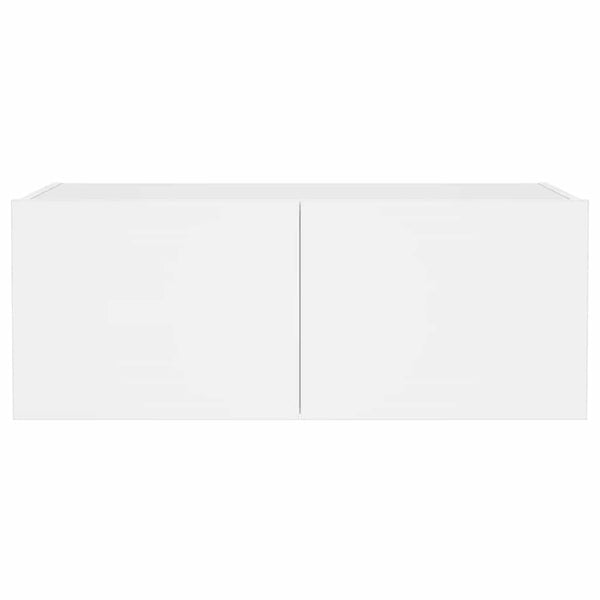 TV-Wandschrank mit LED Weiß 80cm