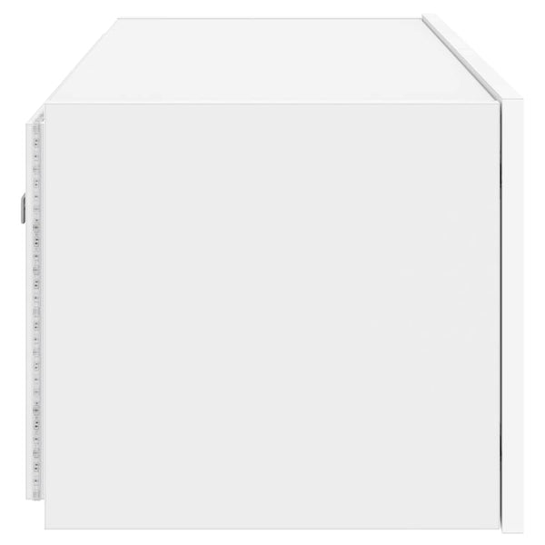 TV-Wandschrank mit LED Weiß 80cm