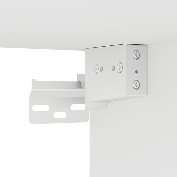 TV-Wandschränke mit LED, 2er Set, Weiß