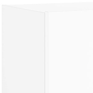 TV-Wandschränke mit LED, 2er Set, Weiß