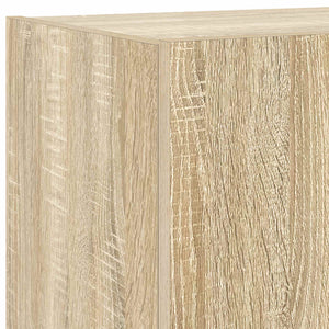 TV-Wandschränke mit LED Sonoma-Eiche 2er Set