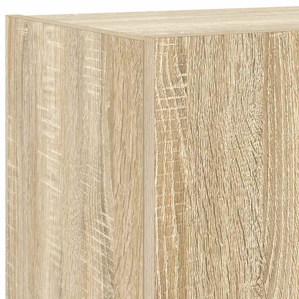 TV-Wandschränke mit LED Sonoma-Eiche 2er Set