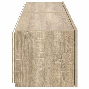 TV-Wandschränke mit LED Sonoma-Eiche 2er Set