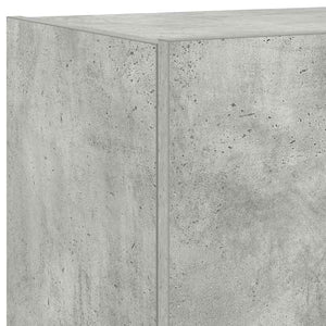 TV-Wandschrank mit LED Betongrau 80 cm