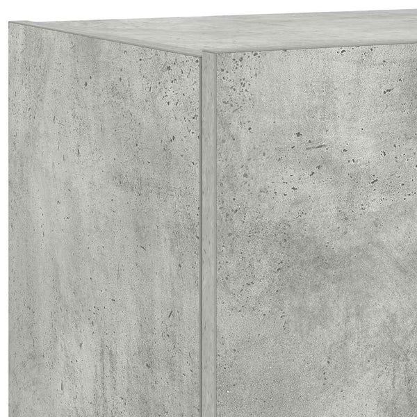 TV-Wandschrank mit LED Betongrau 80 cm