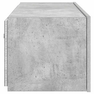TV-Wandschrank mit LED Betongrau 80 cm