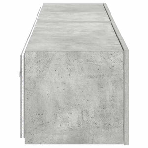 TV-Wandschränke mit LED, 2er-Set, Betongrau