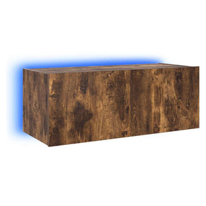 TV-Wandschrank Räuchereiche mit LED 80cm