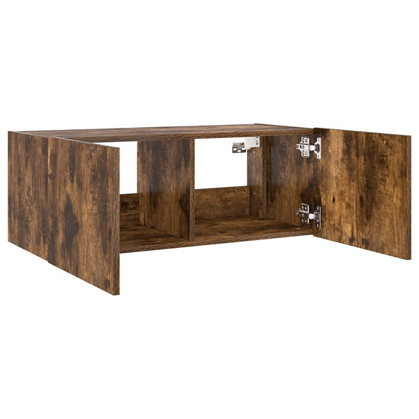 TV-Wandschrank Räuchereiche mit LED 80cm