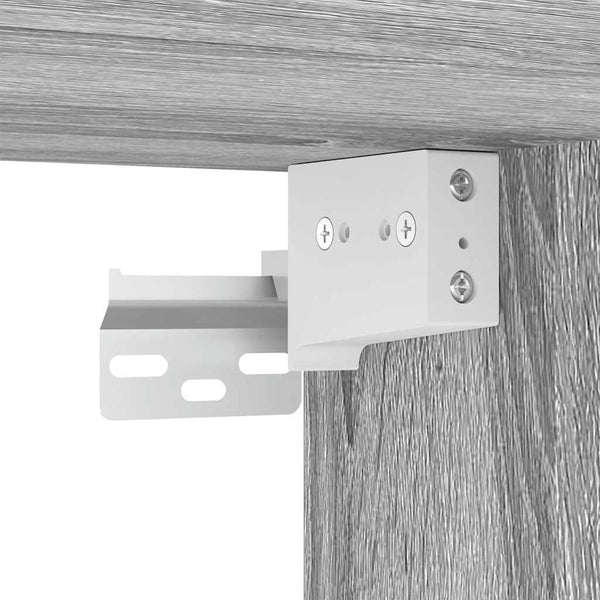 TV-Wandschränke mit LED Grau Sonoma 2er-Set