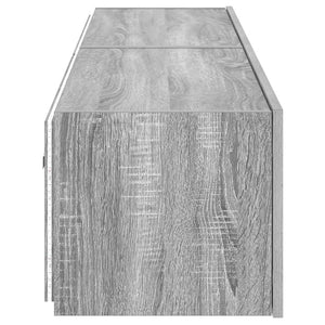 TV-Wandschränke mit LED Grau Sonoma 2er-Set