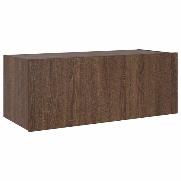 TV-Wandschrank mit LED Eichen-Optik
