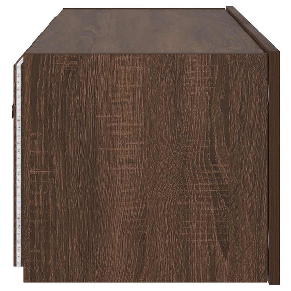 TV-Wandschrank mit LED Eichen-Optik