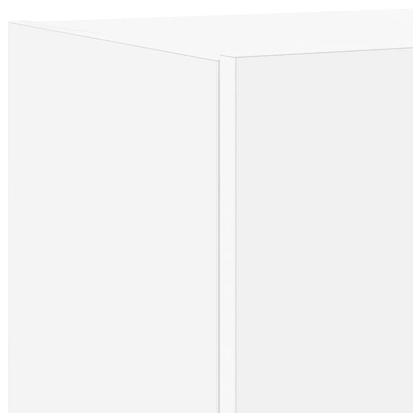 TV-Wandschrank mit LED Weiß 100cm