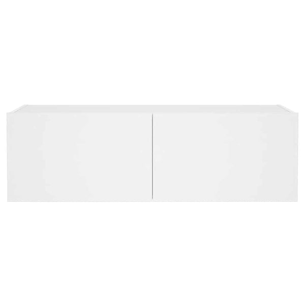 TV-Wandschrank mit LED Weiß 100cm