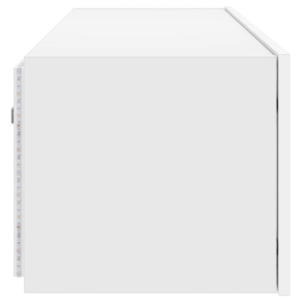 TV-Wandschrank mit LED Weiß 100cm