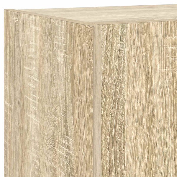 TV-Wandschrank mit LED Sonoma-Eiche 100 cm