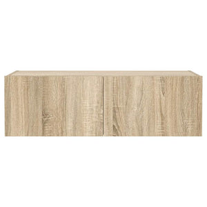 TV-Wandschrank mit LED Sonoma-Eiche 100 cm