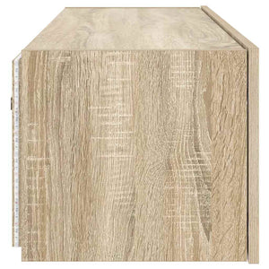 TV-Wandschrank mit LED Sonoma-Eiche 100 cm