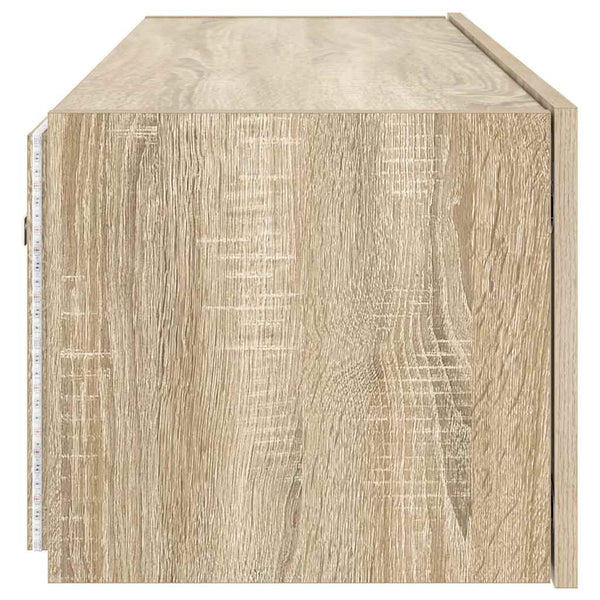 TV-Wandschrank mit LED Sonoma-Eiche 100 cm