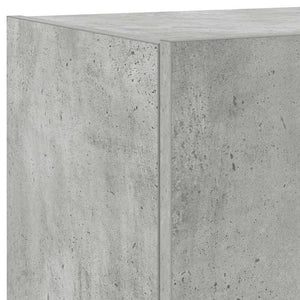 TV-Wandschrank mit LED Betongrau 100 cm