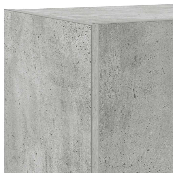 TV-Wandschrank mit LED Betongrau 100 cm