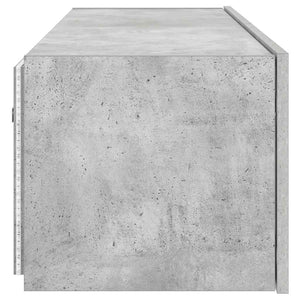 TV-Wandschrank mit LED Betongrau 100 cm
