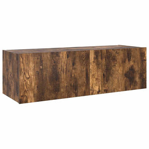 TV-Wandschrank Räuchereiche mit LED 100cm