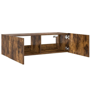 TV-Wandschrank Räuchereiche mit LED 100cm