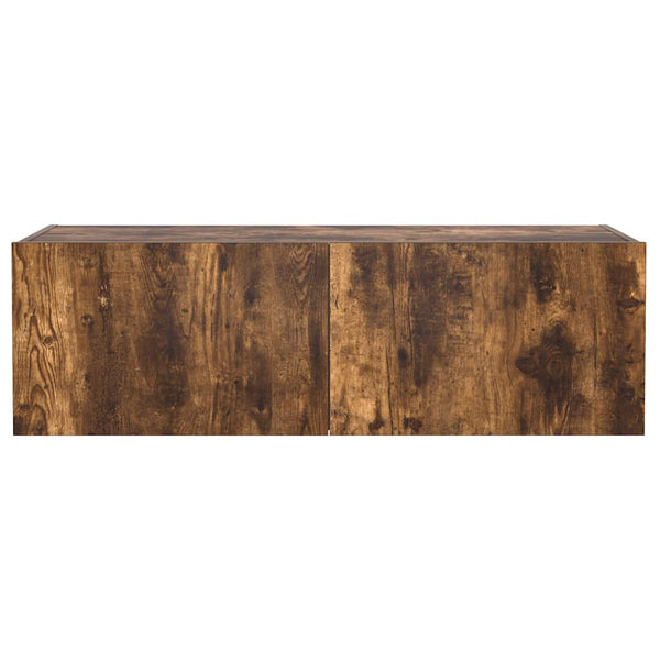 TV-Wandschrank Räuchereiche mit LED 100cm