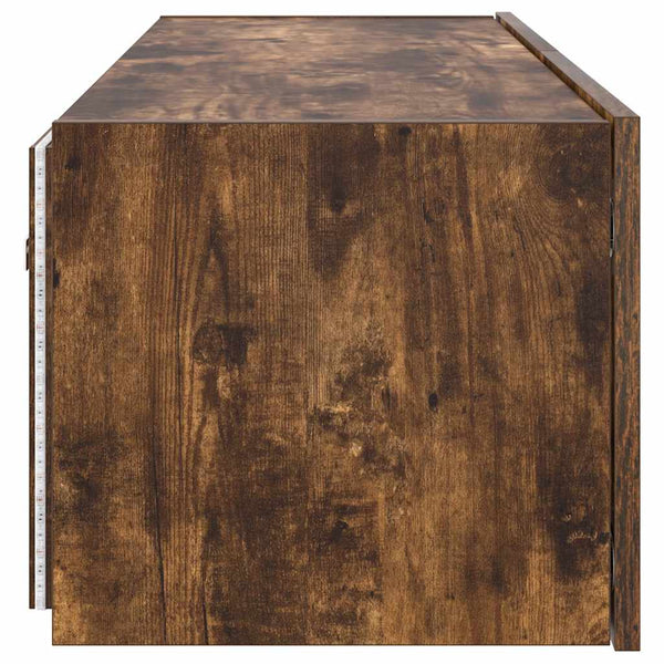 TV-Wandschrank Räuchereiche mit LED 100cm