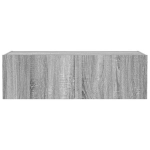 TV-Wandschrank mit LED Grau Sonoma 100 cm