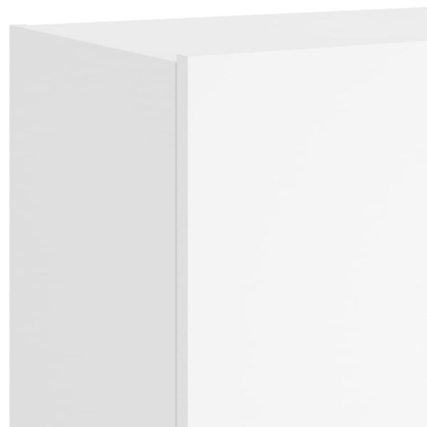 TV-Wandschränke mit LED, 2er Set, Weiß
