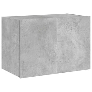 TV-Wandschrank mit LED Betongrau 60 cm
