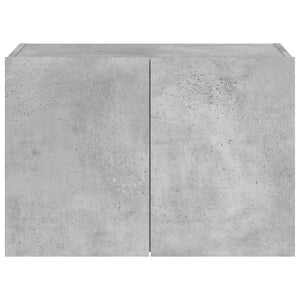 TV-Wandschrank mit LED Betongrau 60 cm