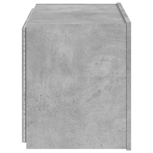 TV-Wandschrank mit LED Betongrau 60 cm