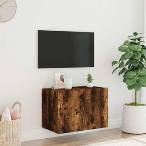 TV-Wandschrank Räuchereiche mit LED