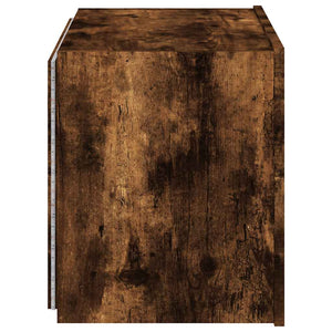TV-Wandschrank Räuchereiche mit LED