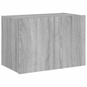 TV-Wandschrank mit LED Grau Sonoma 60 cm