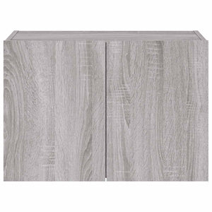 TV-Wandschrank mit LED Grau Sonoma 60 cm