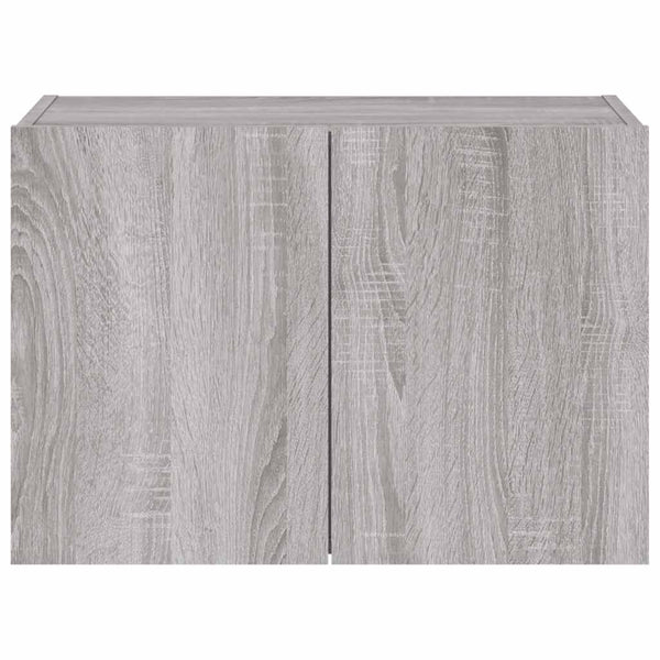 TV-Wandschrank mit LED Grau Sonoma 60 cm