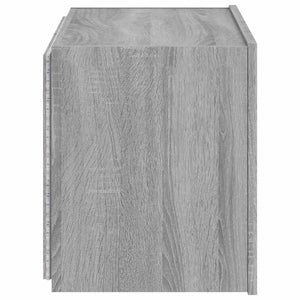 TV-Wandschrank mit LED Grau Sonoma 60 cm