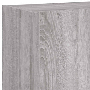 TV-Wandschrank mit LED Grau Sonoma 60 cm