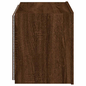 TV-Wandschrank mit LED Braun Eiche 60x35x41 cm