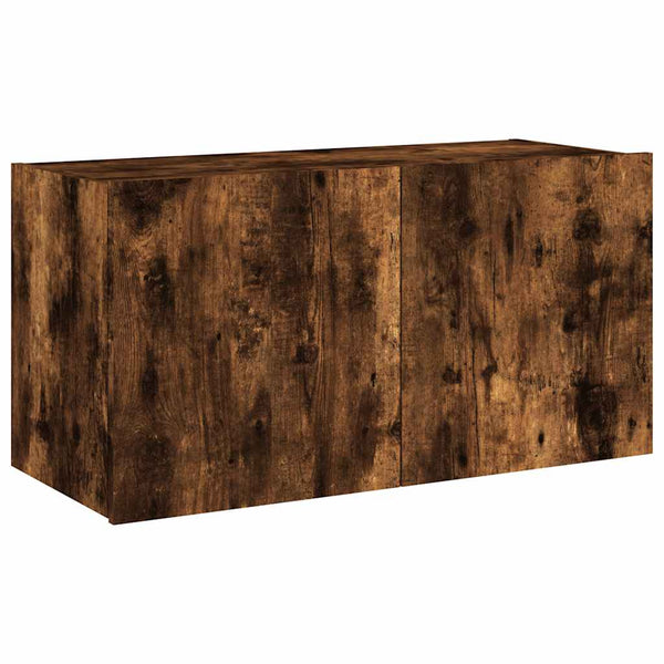 TV-Wandschrank Räuchereiche mit LED 80cm