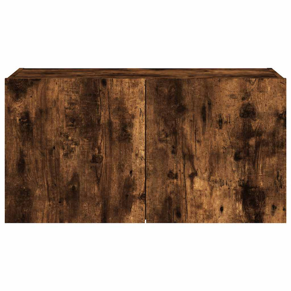 TV-Wandschrank Räuchereiche mit LED 80cm