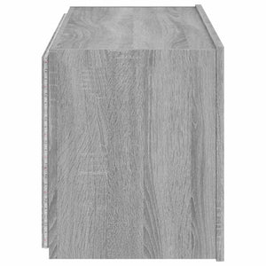 TV-Wandschrank mit LED Grau Sonoma 80 cm